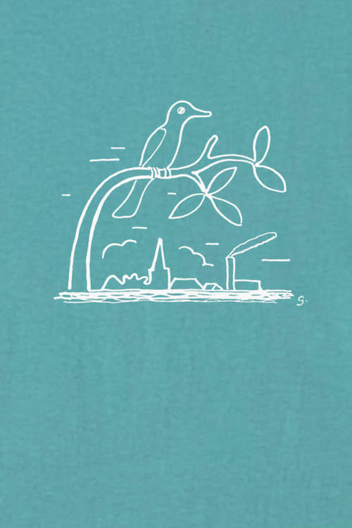 Bird, tree, city